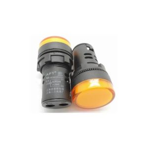 Spia luminosa da pannello Gialla AD16-22D/S 24V Foro 22MM