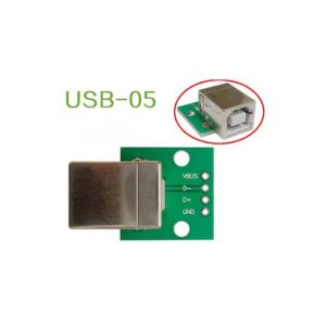 Scheda adattatore USB a DIP testa femmina interfaccia diritta tipo B.