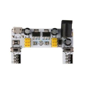 alimentato tramite USB e DC, modulo di alimentazione breadboard a 2 vie 5V / 3.3V