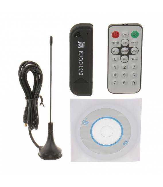 Sintonizzatore DVB-T USB DVB-T e RTL-SDR Realtek Rtl2832u e R820t TV Digitale