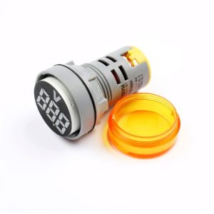 AC 24 - 500V Voltmetro da Pannello AD 101 22VM GIALLO