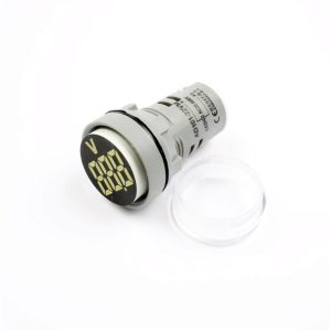 AC 24 - 500V Voltmetro da Pannello AD 101 22VM BIANCO