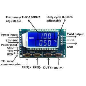 Modulo generatore di segnali frequenza PWM da 1Hz a 150Khz dc 3.3V-30V arduino