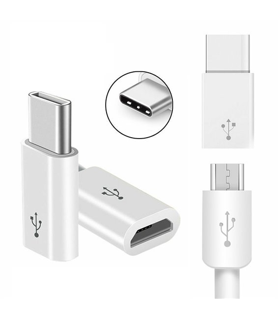 2 pezzi TIPO C connettore maschio a Micro USB Femmina Convertitore Adattatore