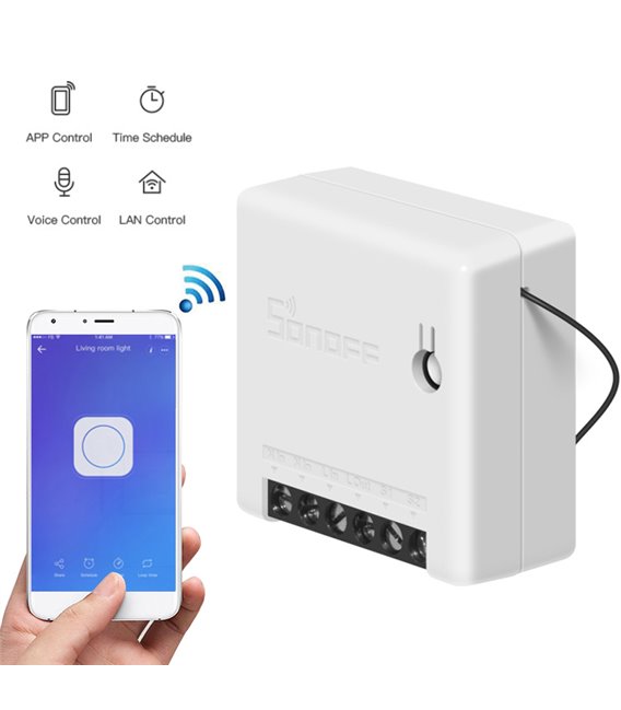 SONOFF MINI WiFi Smart Switch Timer Modulo 10A 2 Vie Interruttore di Sostegno APP/LAN/Voice Telecomando DIY smart Home