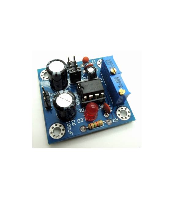 Il modulo impulsi NE555 aggiorna la frequenza del ciclo di lavoro del modulo LM358 regolabile