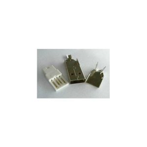 Connettore Maschio USB Tipo A da Saldare con Custodia - 3 Pezzi