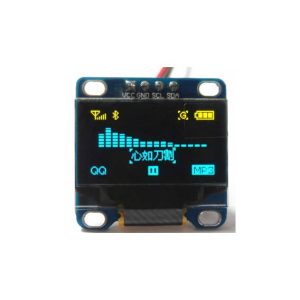 Modulo ICD / I2C da 0,96 "pollici 12864 Modulo LCD bicolore blu giallo OLED a 4 pin