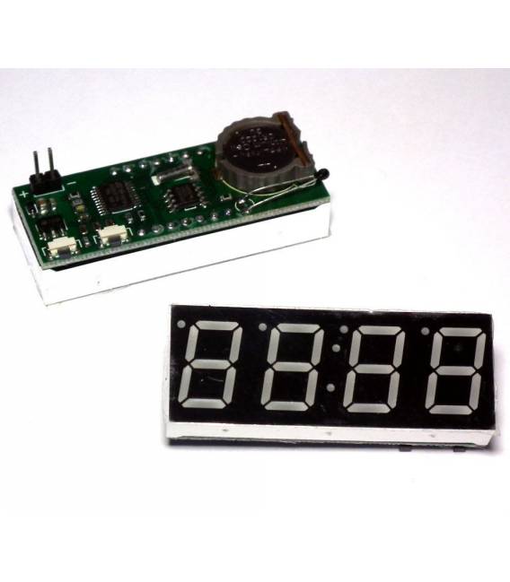 Modulo Orologio RTC Elettronico Digitale DS1302 4bit 0.56 pollici display Rosso per Arduino