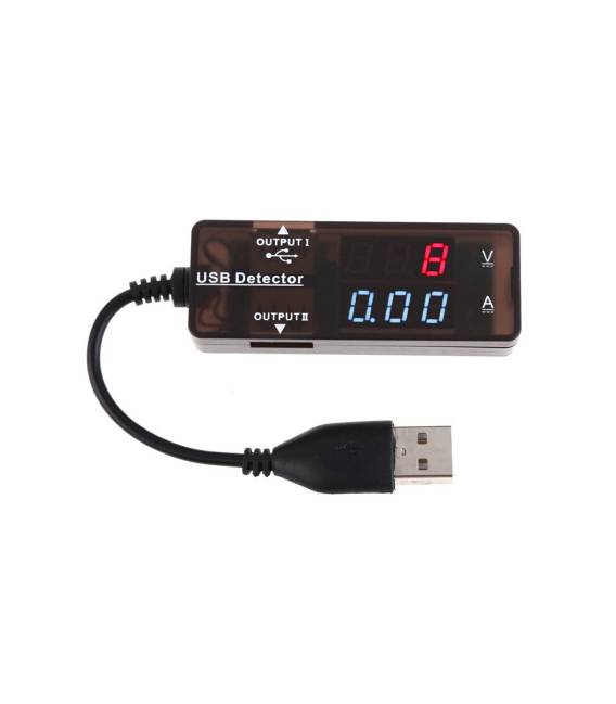 YB26VA Amperometro digitale rosso blu LED Amperometro doppio display 3,2-10 V Volt Amp