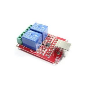 Modulo relè USB  a 2 canali con interruttore di controllo