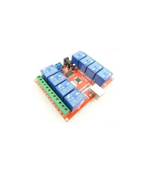 Modulo relè 12V a 8 canali con interruttore di controllo USB