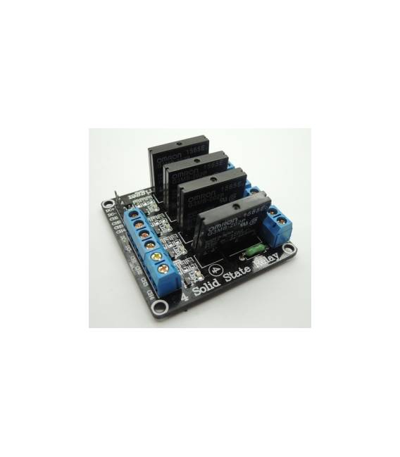 Relè a basso livello a relè a stato solido SSR a 4 canali 5V con fusibile stabile 240V 2A