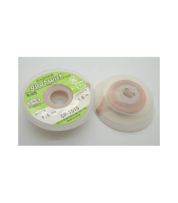 Cavo dissaldante BGA CP-1515 Cavo per stoppino per saldatura a treccia dissaldante da 150 cm 1,5 mm