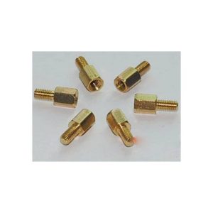 Pilastri a vite esagonale filettati in ottone da 10 pezzi 6MM + 6 M3