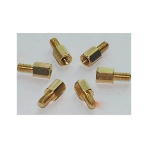 10 Pezzi 8MM + 6 M3 Viti esagonali filettate filettate in ottone