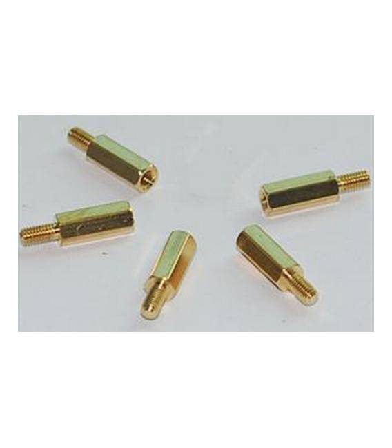 Pilastri a vite esagonale filettati in ottone da 10 Pezzi 12MM + 6 M3