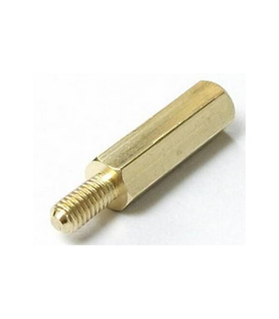 Pilastri a vite esagonale filettati in ottone da 5 pezzi 15MM + 6 M3