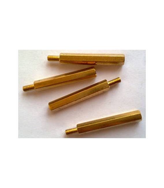 Colonne a vite esagonale filettate in ottone da 5 pezzi 25MM + 6 M3
