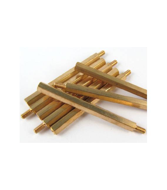 Distanziatori Esagonali in Ottone M3x35mm Filettati – 4 Pezzi