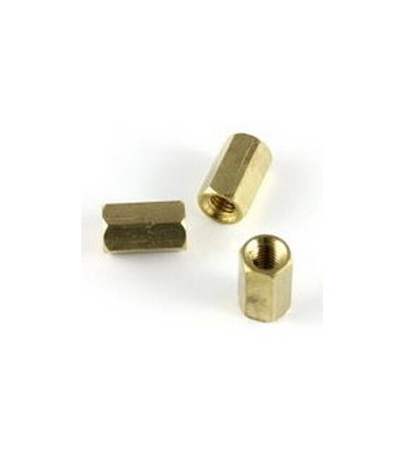Distanziatore Esagonale in Ottone 6mm Dorato – 6 Pezzi