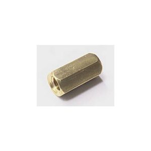 10 Pezzi Cilindro in ottone esagonale da 8 mm - dorato