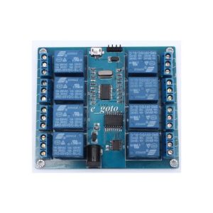 Computer superiore modulo relè micro USB a 8 canali 5V 10A