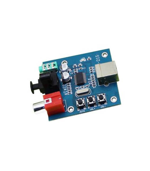 Decodificatore DAC scheda audio PCM2704USB Decodificatore scheda audio HIFI a fibra coassiale con ingresso USB