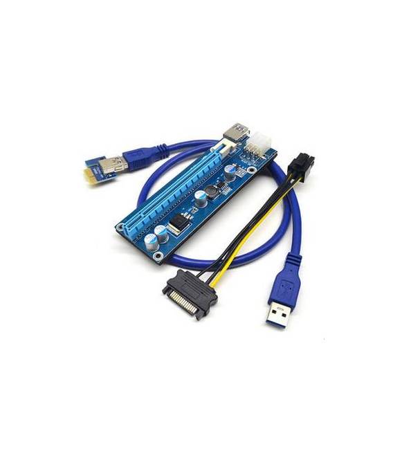 Cavo Alimentazione USB 3.0 PCI-E 1x a 16x 60cm per Mining