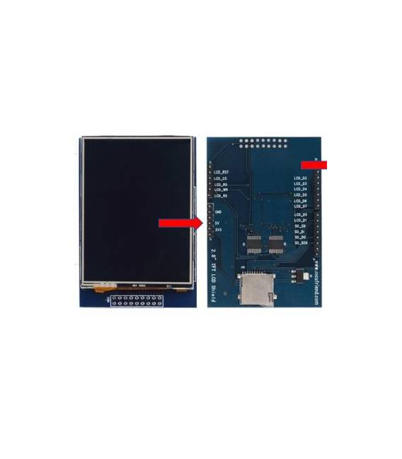 Modulo display touchscreen LCD TFT da 2,8 pollici per Arduino UNO