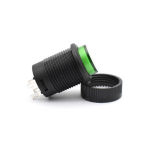 Interruttore a pulsante autobloccante verde 16MM 3A 250V R16-503AD