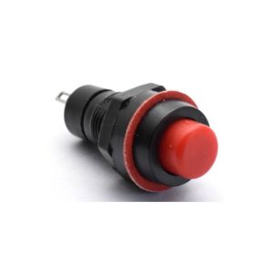 2 pezzi DS-211 / Bottone rosso 10mm con interruttore di blocco automatico / 10mm rosso