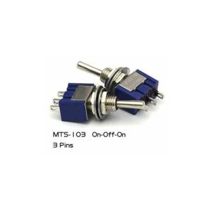 2 Pezzi MTS-103 / 3Pins 3Positions Interruttore a levetta / MTS103