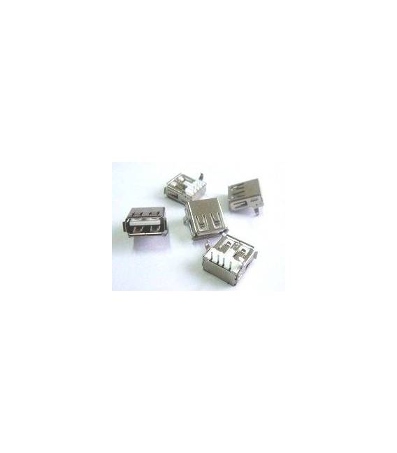 6 Pezzi Connettore Femmina tipo USB-A socket piegato 90 gradi