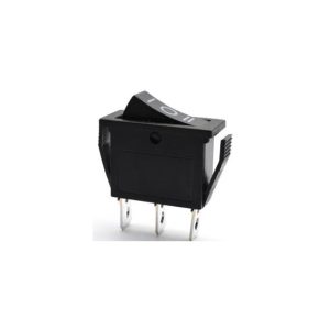 Interruttore a Bilanciere Rotondo KCD3 Nero 3 Pin 3 Posizioni 15A 250V - 2 Pezzi