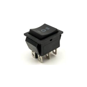 Interruttore rotondo KCD4 / interruttore nero / 6 pin 3 posizioni Interruttore 15A 250V
