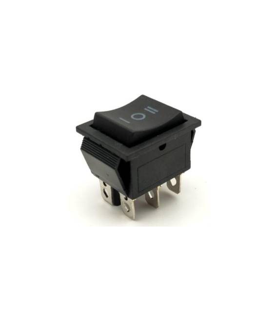 Interruttore rotondo KCD4 / interruttore nero / 6 pin 3 posizioni Interruttore 15A 250V