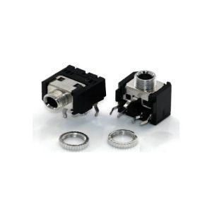 4 Pezzi PJ306 Connettore jack audio da 3,5 mm per montaggio  PCB (no pannello)