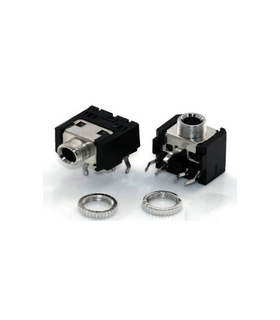 4 Pezzi PJ306 Connettore jack audio da 3,5 mm per montaggio PCB (no pannello)