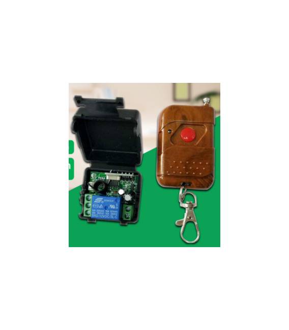Modulo relè a canale singolo CC 12V DC Ricevitore interruttore wireless RF + Kit telecomando trasmettitore fai da te