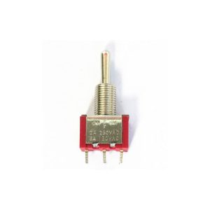 MTS-103 Interruttore a levetta miniaturizzato 6MM 6A 125VAC 3A Ampere 250VAC Rosso ON-OFF-ON 3 posizioni SPDT 3-Pin