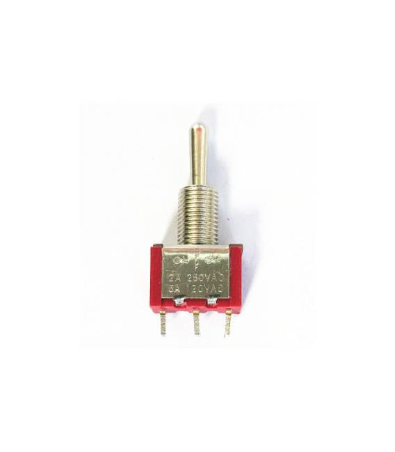MTS-103 Interruttore a levetta miniaturizzato 6MM 6A 125VAC 3A Ampere 250VAC Rosso ON-OFF-ON 3 posizioni SPDT 3-Pin