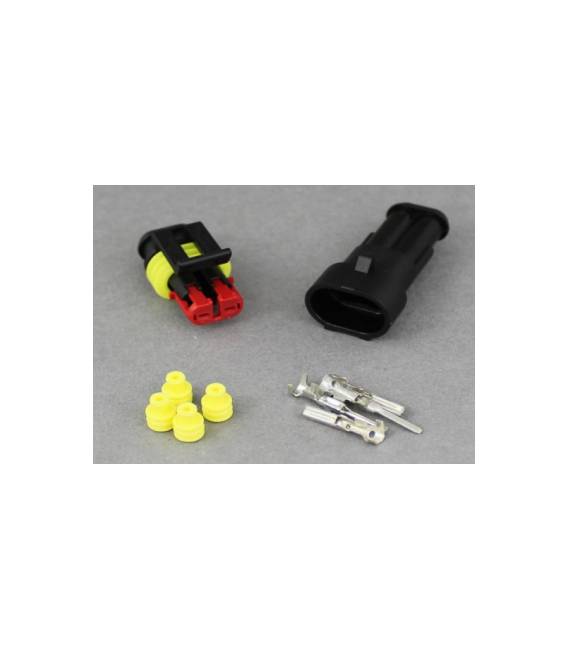 Connettore per cavo elettrico a 3 pin, impermeabile, terminali da 1,5 mm, cablaggio a chiusura rapida, termorestringente, per auto, moto, camion