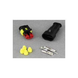 Connettore per cavo elettrico a 4 pin, impermeabile, terminali da 1,5 mm, cablaggio a chiusura rapida, termorestringente, per auto, moto, camion