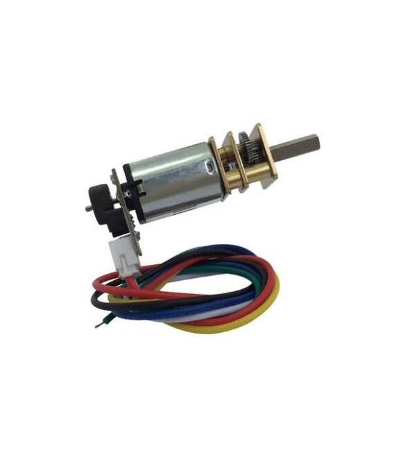 Motoriduttore micro-metallo con encoder - 6V 150 giri / min 100: 1