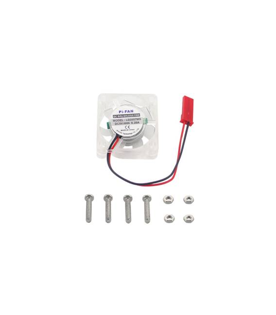 3007 Dissipatore ventola trasparente 5V con luce LED per Raspberry PI