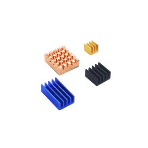 Kit Dissipatori in Rame e Alluminio per Raspberry Pi 4 – 4 Pezzi (Misure Multiple)