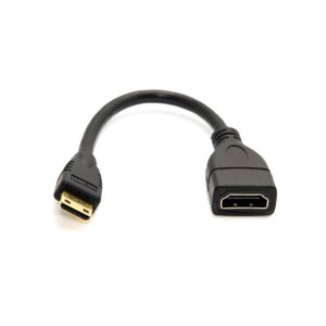 Cavo adattatore MINI HDMI maschio a HDMI femmina 15 cm per Raspberry PI Zero