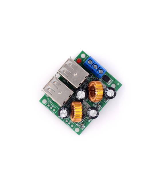Convertitore Step-Down 36/24/12/9V a 5V 3A con 4 USB per Auto