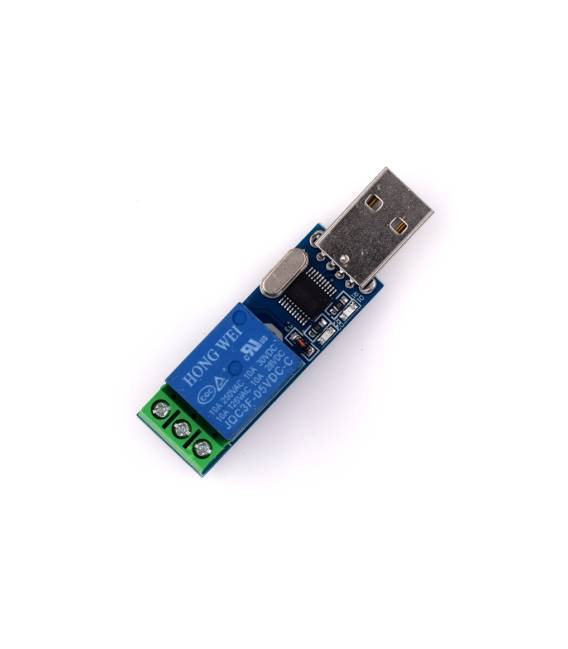 Modulo relè di controllo seriale 5V / scheda / Interruttore di controllo USB per computer a chip singolo / Jog autobloccante